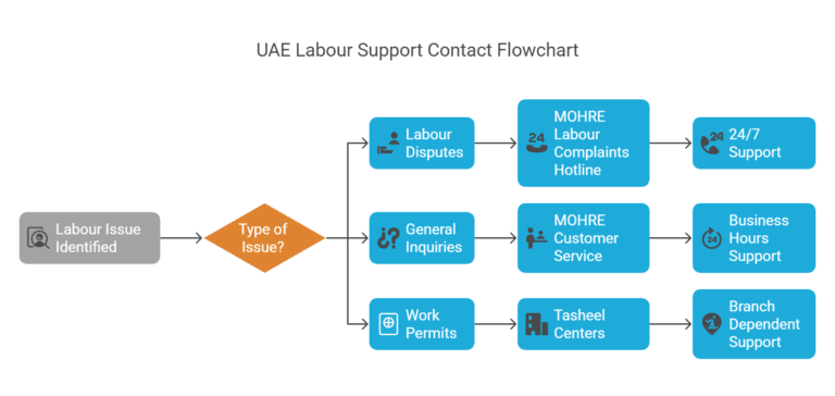 UAE Labour Support Contact Numbers for Immediate Assistance – MOHRE and key helplines