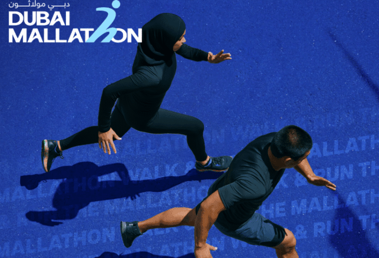 Sheikh Hamdan bin Mohammed launching Dubai Mallathon at Dubai shopping mall