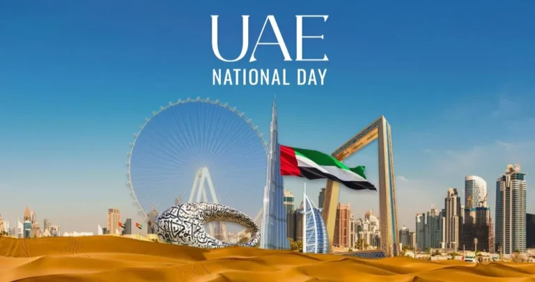 Fireworks over Burj Khalifa for UAE National Day 2025 celebrations in Dubai