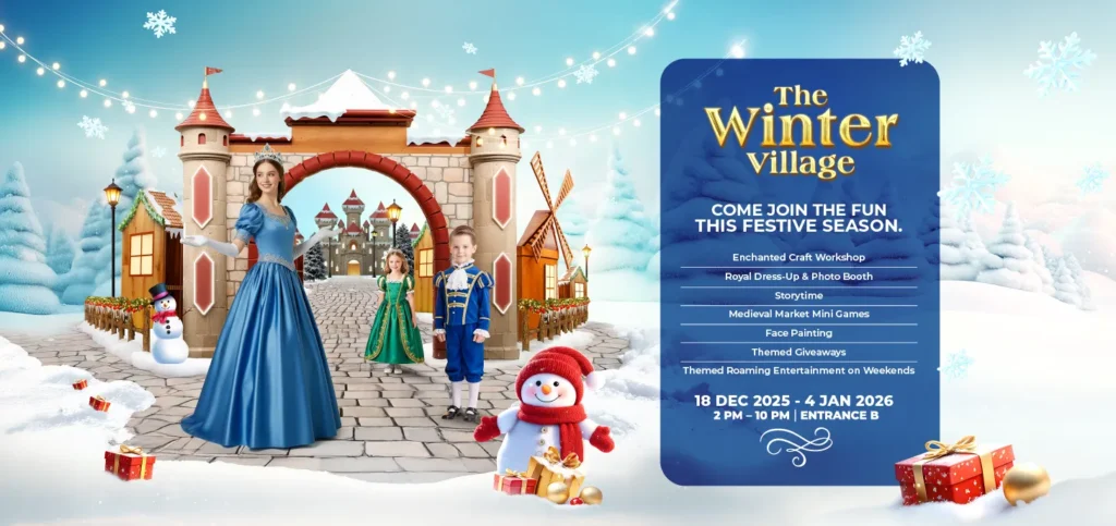 Winter Village event at Arabian Center offering free family entertainment in Dubai