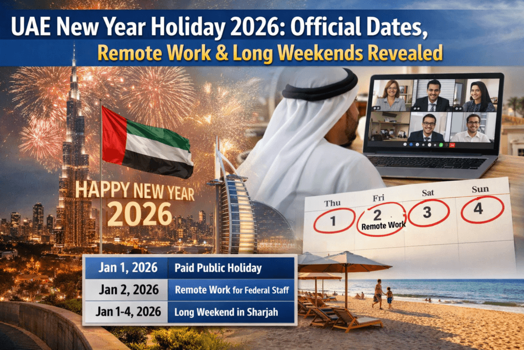 UAE New Year 2026 public holiday announcements