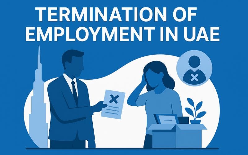 UAE job termination letter sample and resignation acceptance rules