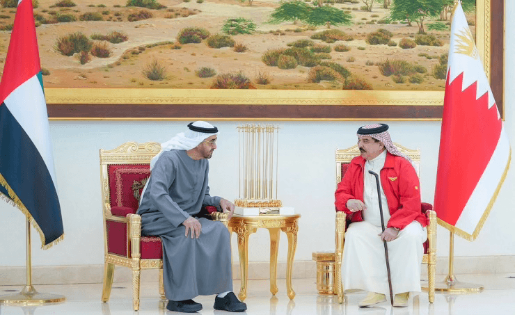 Hamad bin Isa Al Khalifa in a diplomatic meeting