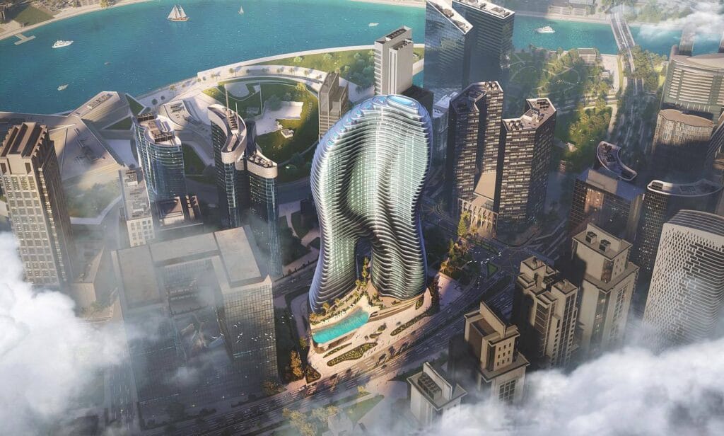 Mercedes-Benz City Dubai architectural concept featuring premium towers, retail zones and landscaped walkways