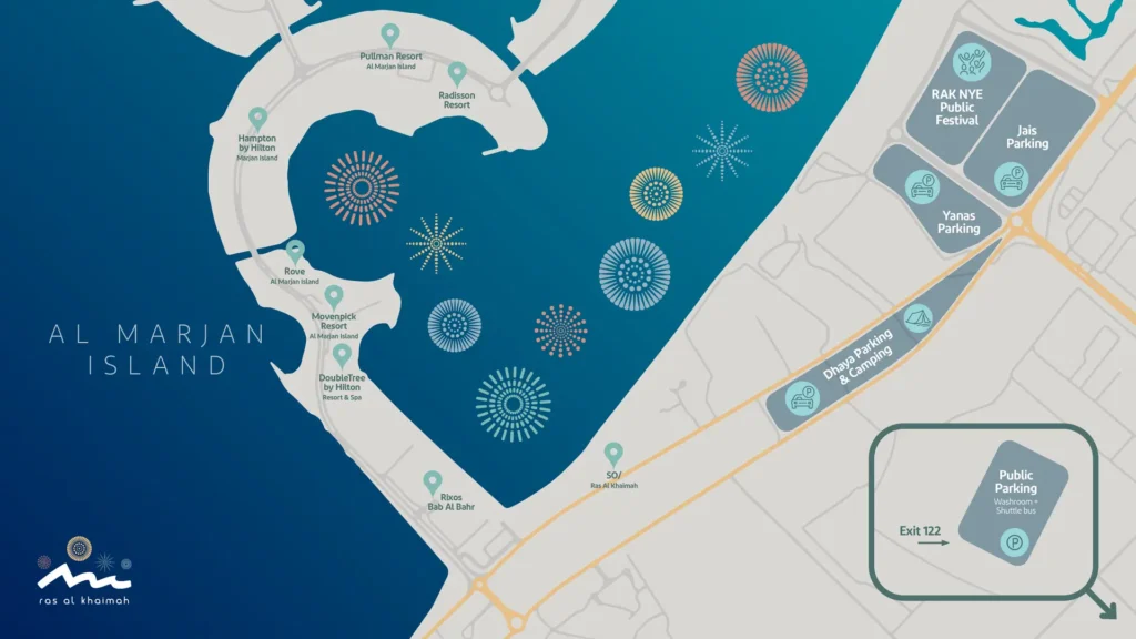 Parking map of Ras Al Khaimah
