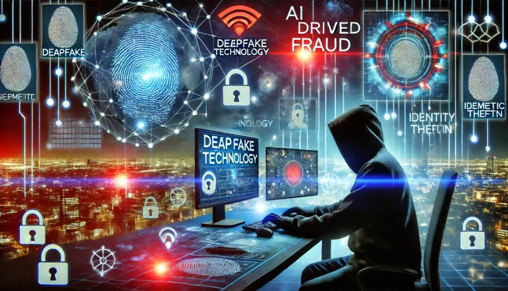 Illustration showing AI-driven fraud risks in UAE scam tactics