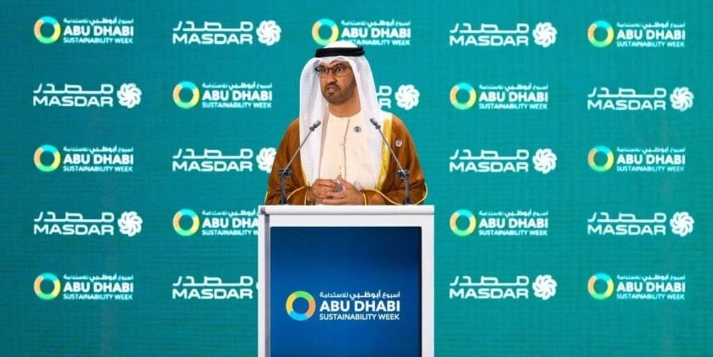 Masdar chairman speaks while UAE President attends Abu Dhabi Sustainability Week