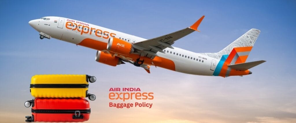 Stack of suitcases representing the extra allowance from the Air India Express AED 2 baggage offer.