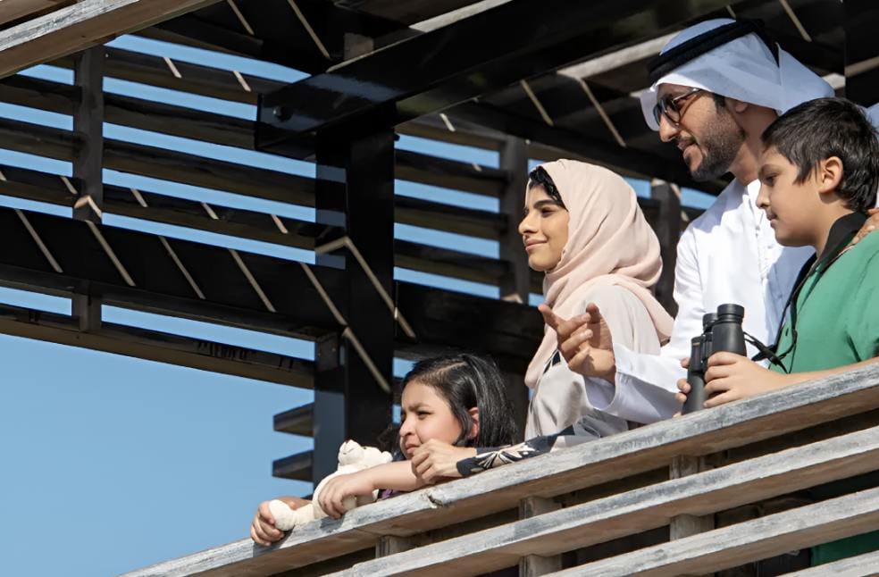 A family in UAE collaborating as part of the new Community-Managed Virtual Authority UAE initiative.