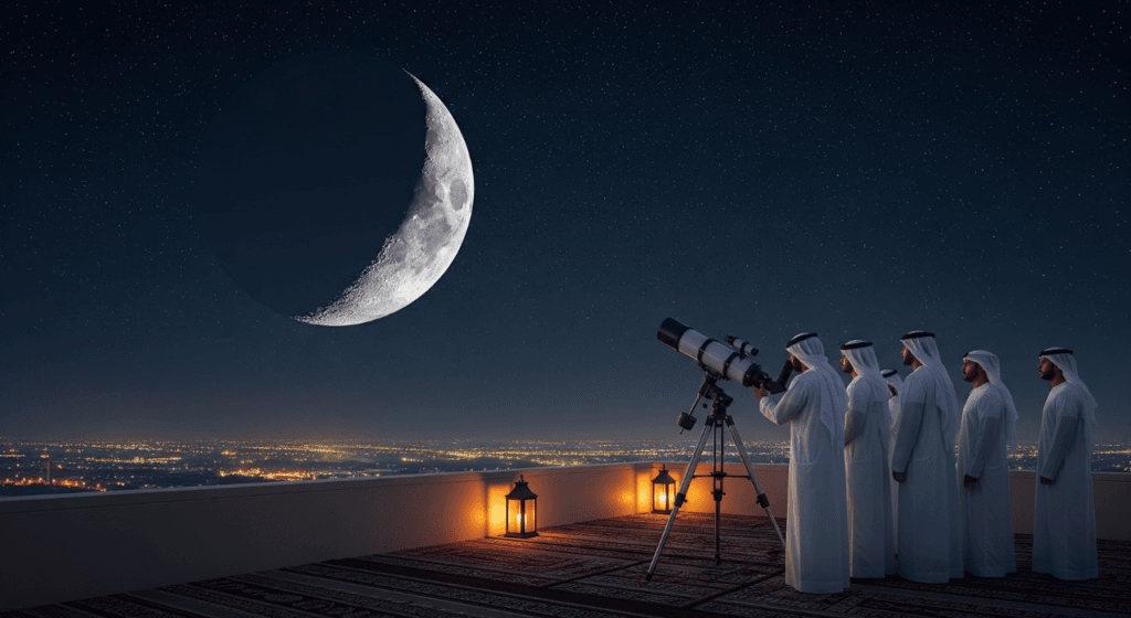 Expat enjoying moon sightings during UAE public holidays 2026