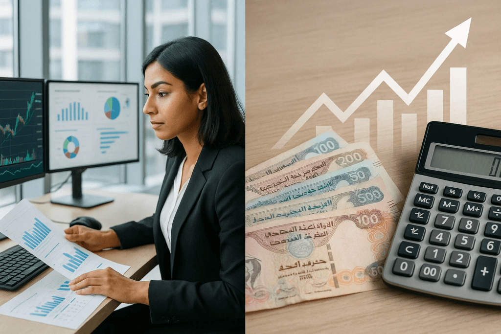Financial analyst studying the new Finance jobs in Dubai trends.