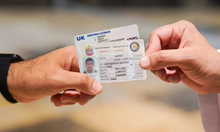 Exchange foreign driving licence Dubai step by step for UAE residents