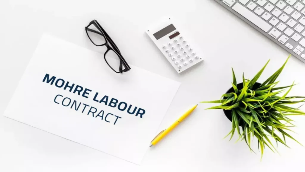 UAE Labour Law notice period pay guidance from MOHRE