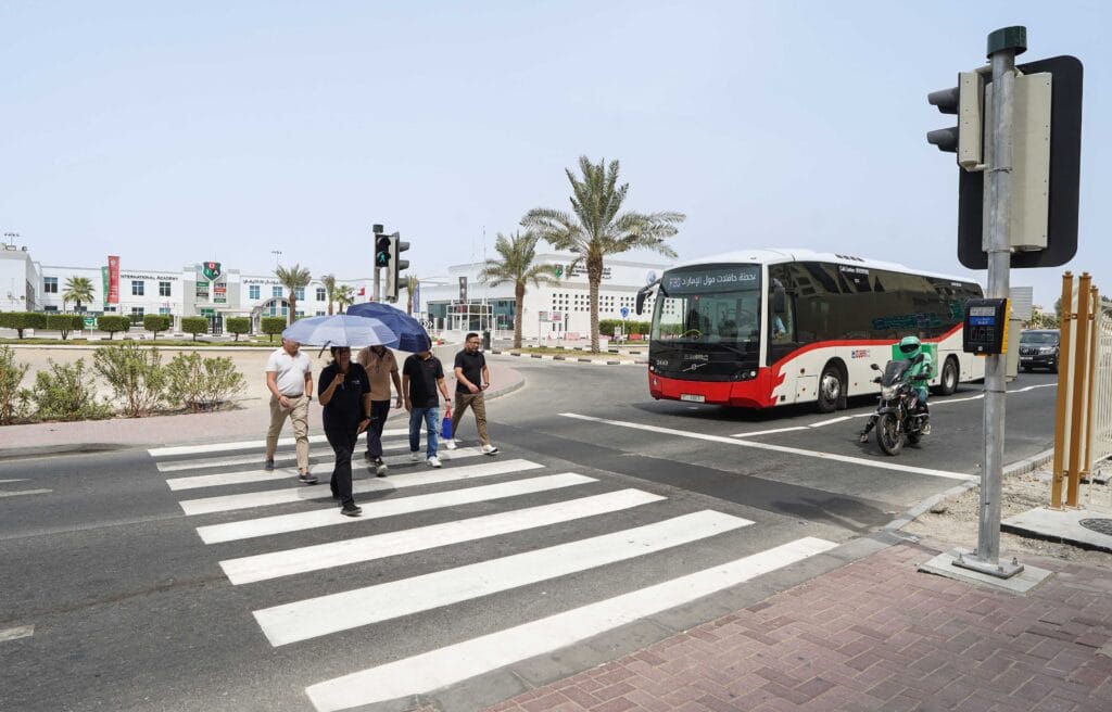 Pedestrian safety crossings upgraded under the RTA 67 Rapid Traffic Improvements project.
