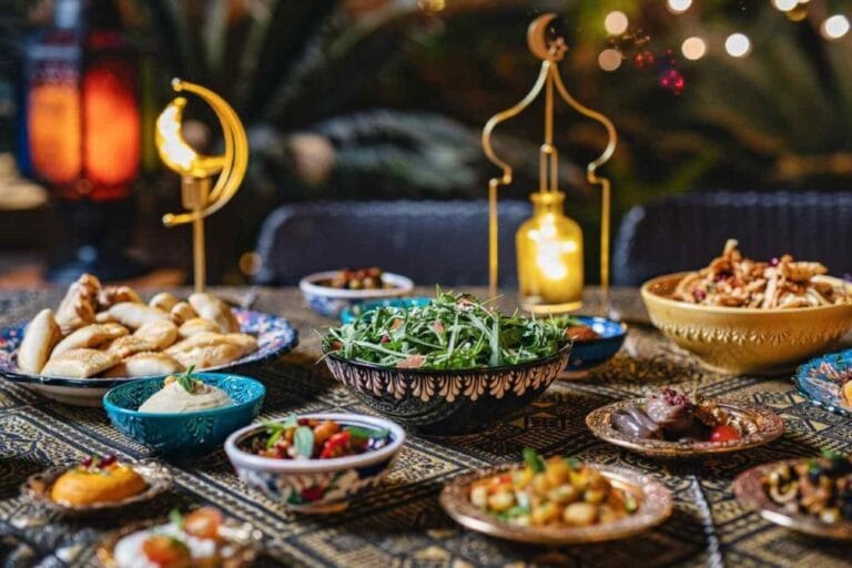 Affordable Iftars in UAE 2026 featuring traditional Arabic Ramadan dishes