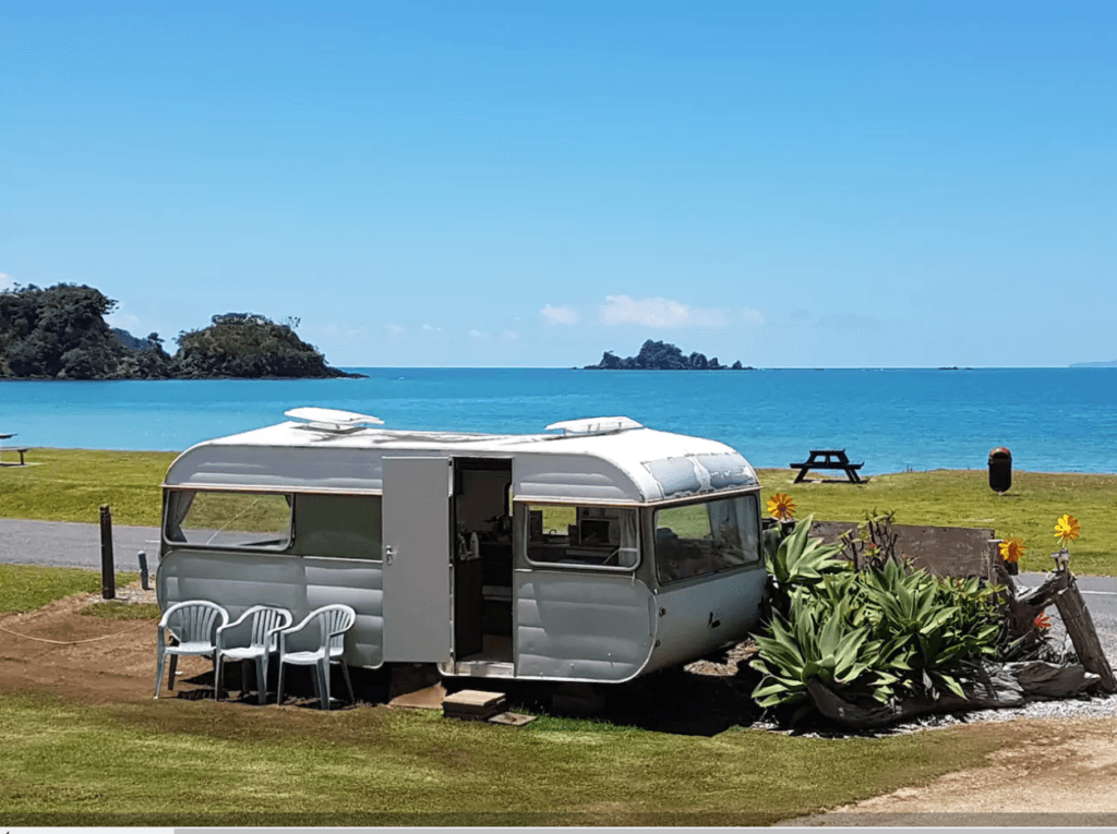 Beach camping zone under Free Caravan Camping Permit Dubai guidelines