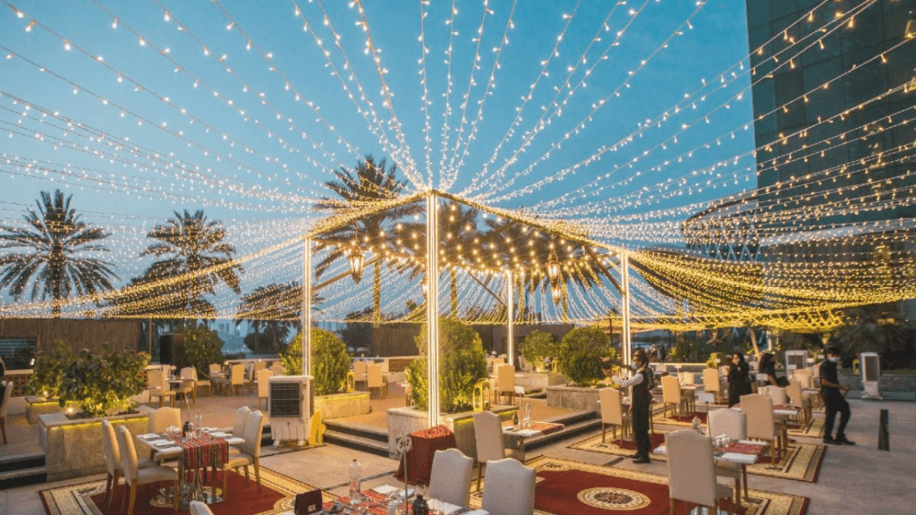 Best Iftars in Dubai and Abu Dhabi at The Courtyard waterfront Ramadan dinner