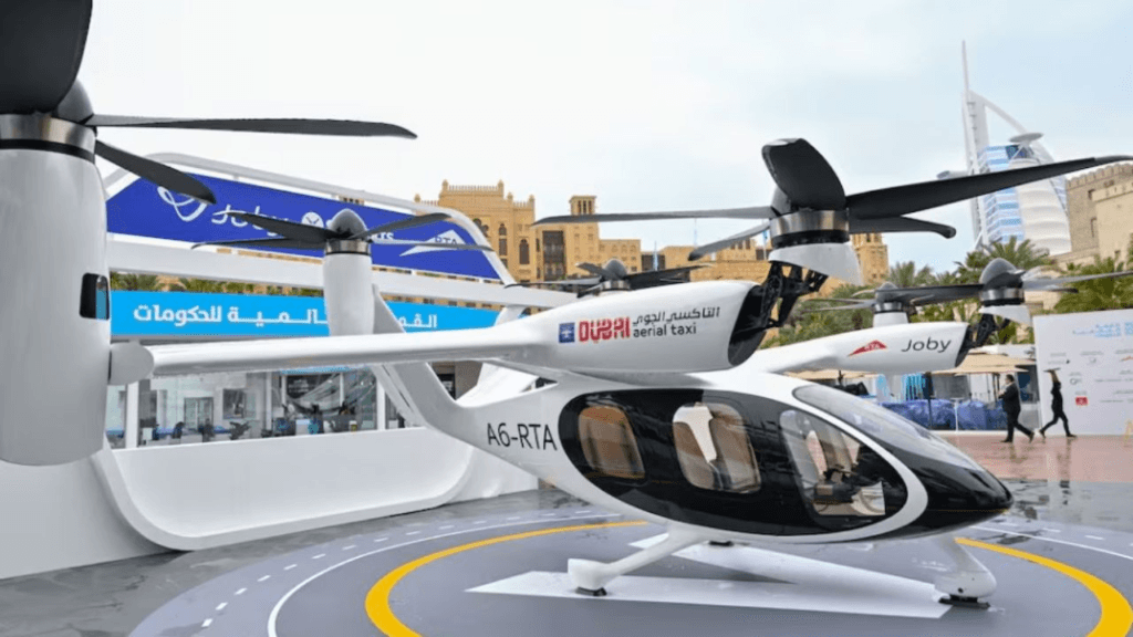 Dubai air taxi Uber app mobility integration with city transport