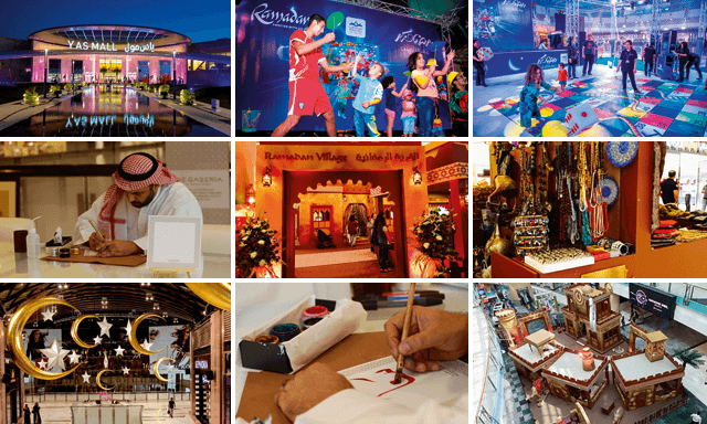 Ramadan Fireworks Dubai 2026 festive and cultural atmosphere at Malls