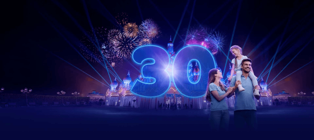 Families arriving at Global Village Ramadan family offer counter