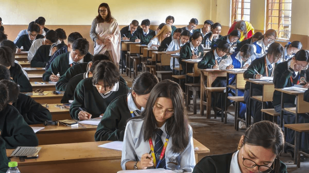 CBSE Class 10 assessment UAE school students writing exams
