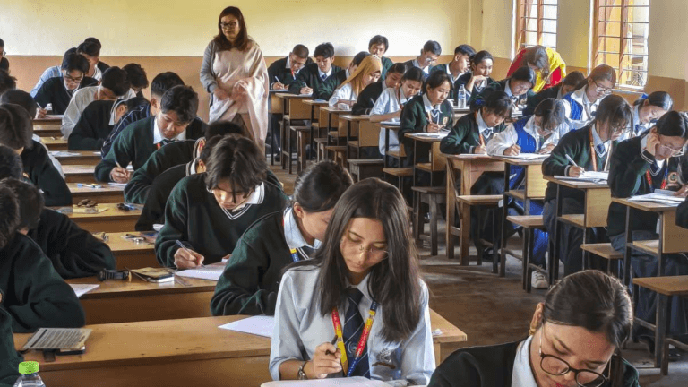 CBSE Class 10 assessment UAE school students writing exams